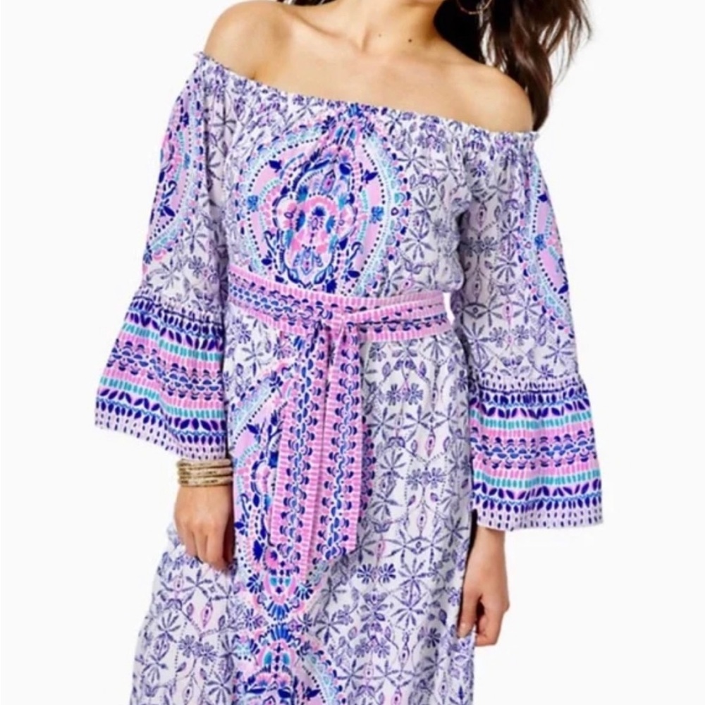 New with tags Lily Pulitzer Abigail Midi Dress Resort white - Time to shine